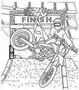Dirt Bike Coloring Awesome Pages Printable Kids sketch template