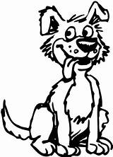 Dog Pages Coloring Mutt Cartoon Poochies Magical Cliparts Clipart Smily Joe Lassie Library Working sketch template