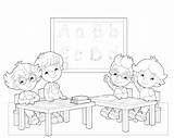 Classroom Coloring Pages Rules Color Getdrawings Getcolorings sketch template