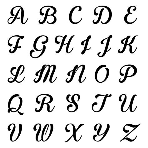 stencil letters printable