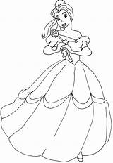 Belle Colorare Bestia Principessa Getdrawings Disegni Immagini Library sketch template