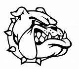 Bulldog Outline Mascot Basketball Varsity Columbus Hudl sketch template