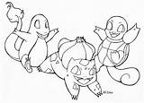 Pokemon Coloring Starter Pages Gen Starters Color Printable Getcolorings Starte Print sketch template