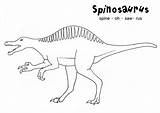 Spinosaurus Coloring Pages Print Kids Printable Dinosaur Designlooter Worksheets Ceratosaurus Birijus 53kb sketch template