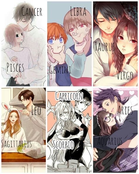 Anime Couples Zodiac Signs Anime Wallpaper Hd