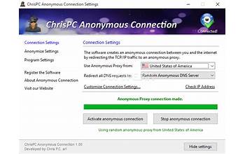 ChrisPC Anonymous Proxy Pro screenshot #2