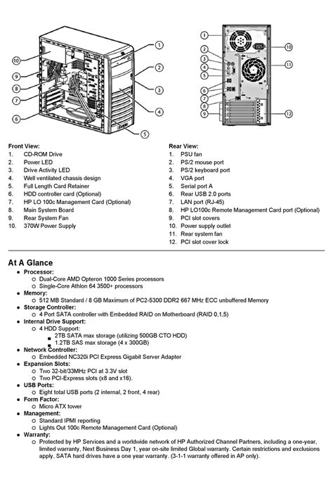 hp computer parts datasheet   manualslib