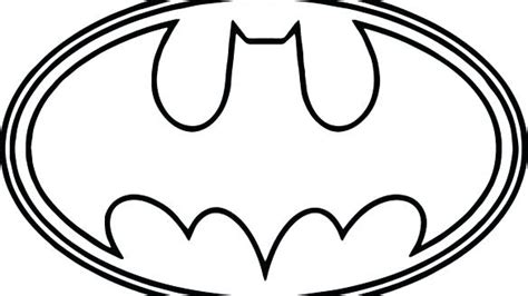 batman symbol coloring page images