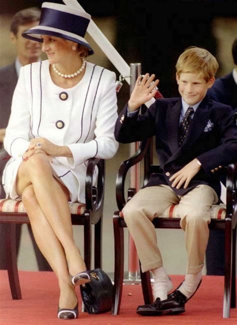 the best pictures of prince harry with mum princess diana