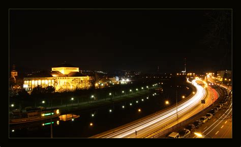 saarbruecken theater foto bild architektur architektur bei nacht