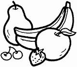 Coloring Pages Banana Fruit Pear Kids Drawing Fruits Colouring Apple Bananas Split Cherry Other Cherries Color Printable Sheet Drawings Easy sketch template
