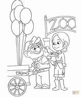 Coloring Pages Ellie Carl Zoo Para sketch template