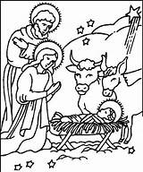 Presepe Naturaleza Bue Sacra Famiglia Personaggi Asinello Parvulos Disegno Nativity Belen Stampare sketch template