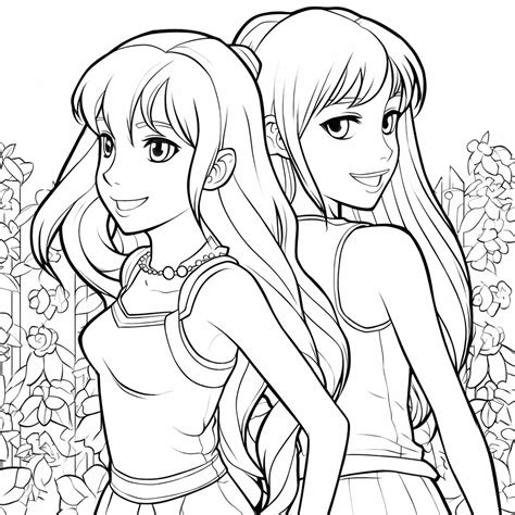 coloring pages   friends