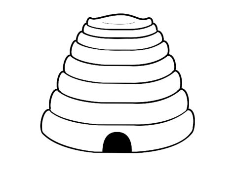 beehive  bee outline clipart