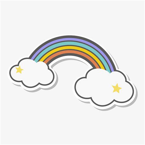 magical rainbow unicorn illustration vector   vectors