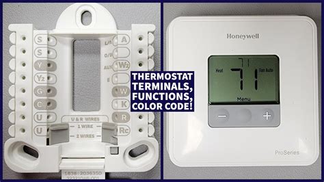 honeywell thermostat instructions wire terminals functions color code furnace  ac heat
