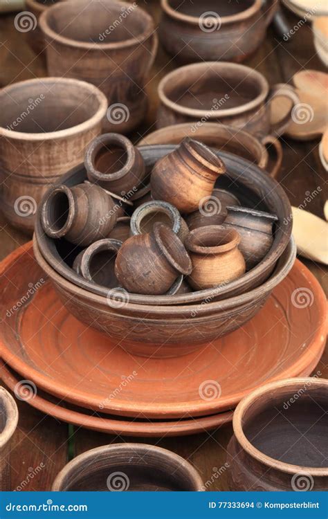 ceramic utensil stock photo image  making craft trade