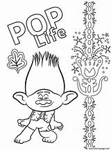Trolls Coloring Pages Branch Printable sketch template