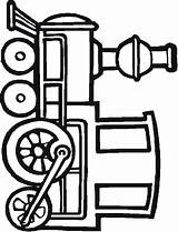 Train Coloring Car Engine sketch template