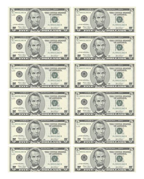 cyber currency  printable play money play money money template