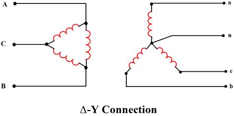 phase transformer connection diagrams