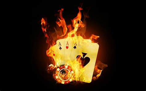 poker fire wallpaper