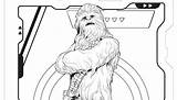 Chewbacca Coloring Wars Star sketch template