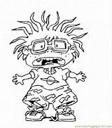Coloring Rugrats Pages Scared Chuckie Printable Chucky Drawing Kids Doll Cartoons Colouring Sheets Characters Rats Rug Cartoon Color Supercoloring Clipart sketch template