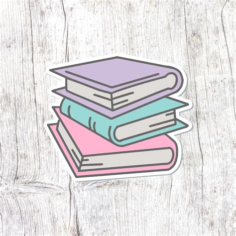 stack  books sticker book stickers reading teacher etsy