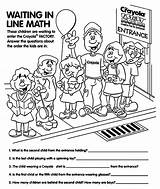 Math Line Coloring Pages Waiting Ordinal Cover Printable Binder Print Kids Crayola Color Template sketch template
