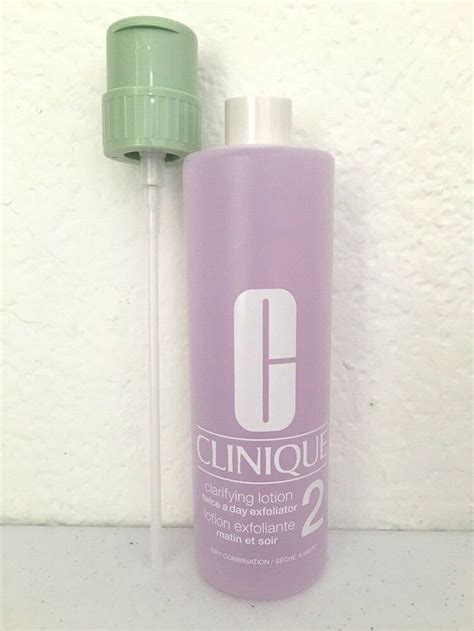 clinique clarifying lotion  dry combination toner  oz  pump full size clinique