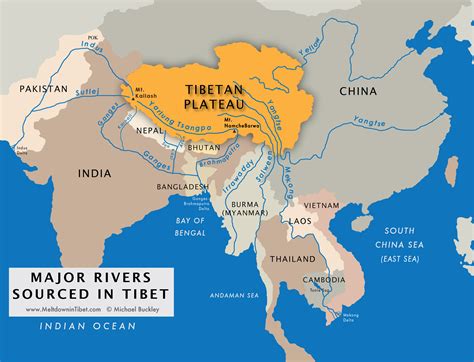 plateau maps meltdown  tibet