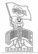Ohio State Mascot Buckeyes Coloring Brutus Pages Draw Drawing Osu Buckeye Step Logos Football Printable Color Mascots Getcolorings Tutorials Getdrawings sketch template
