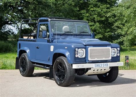 land rover defender  custom convertible auctions price archive