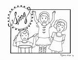 Sing Praise Clap sketch template