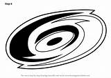 Hurricanes Carolina Logo Step Drawing Draw Tutorials sketch template