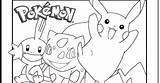Pikachu Coloring Pages Friends sketch template