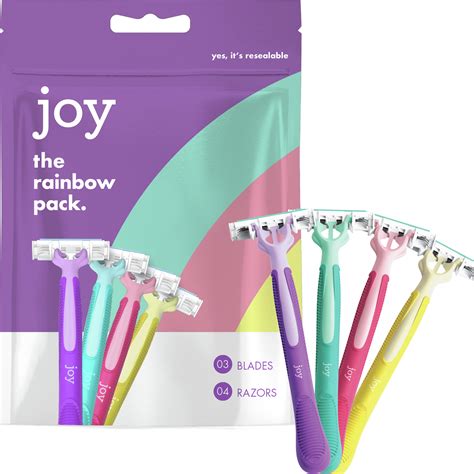 joy disposable razors  women rainbow pack  razors walmartcom