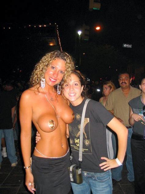 posing with a topless milf festival sluts sorted by