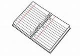 Clipart Heft Libreta Cahier Schrift Malvorlage Notepad Ausmalbilder Große Diary Grote Schulbilder Téléchargez Descargar sketch template