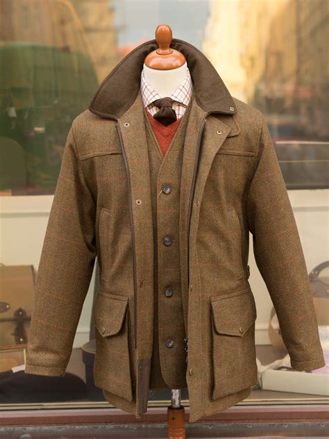chrysalis chepstow tweed shooting coat tweed gentlemens clothier