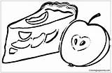 Colorare Apfelkuchen Mele Pastel Disegni Coloring Manzanas Ausmalbild Nachtisch Malvorlagen Postres Desserts sketch template
