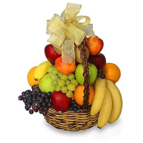 classic fruit basket gift basket  flowers design florist