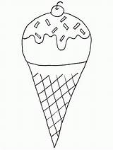 Ice Sundae sketch template