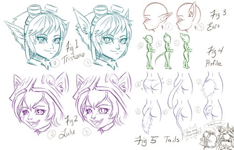 lulu butts and tristana ears unifying yordle designs