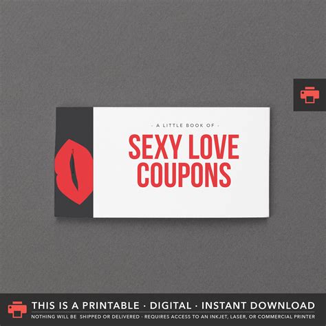 Printable Love Sex Coupons Vouchers Coupon Book Funny