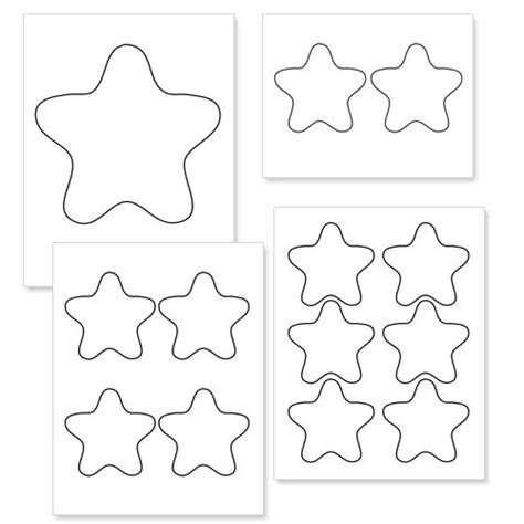 printable star shapes printable treatscom