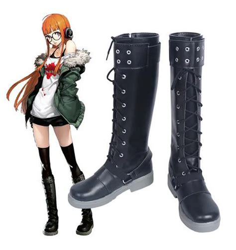 persona  futaba sakura lace  cosplay boots shoes anime party cosplay