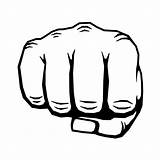 Fist Hand Punching Vector Illustration Clenched Punch Clipart Clip Human Thehungryjpeg Cart sketch template